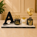 Flower Letter + 3 Mini Cakes