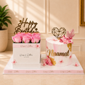 Cake & Flowers Bundle – White Box