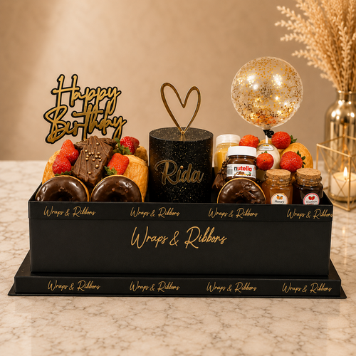 Big Breakfast Box with Cake – Black Box
