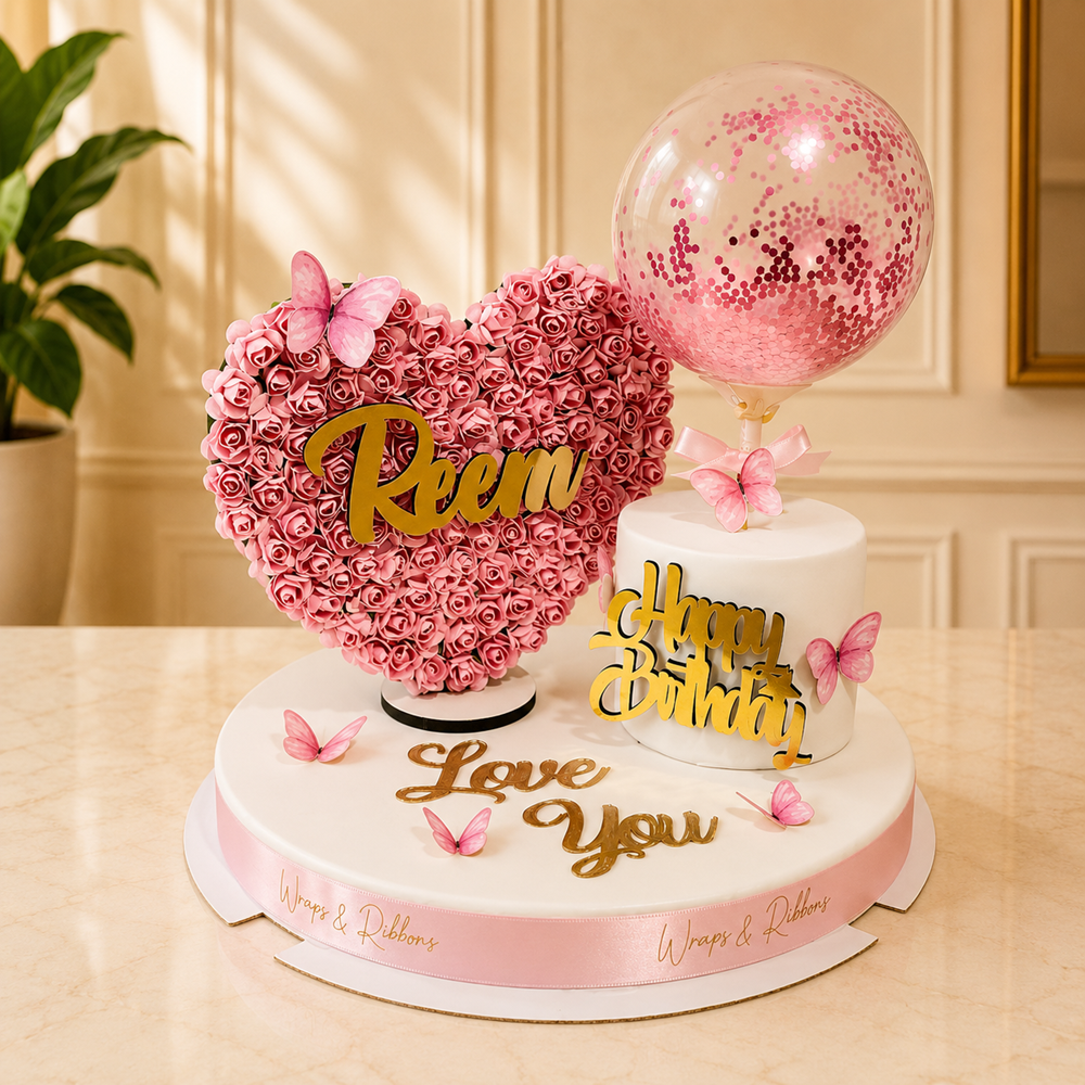 Flower Heart & Cake