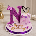Butterfly & Flowers Cake