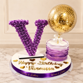 Flower Letter & Cake
