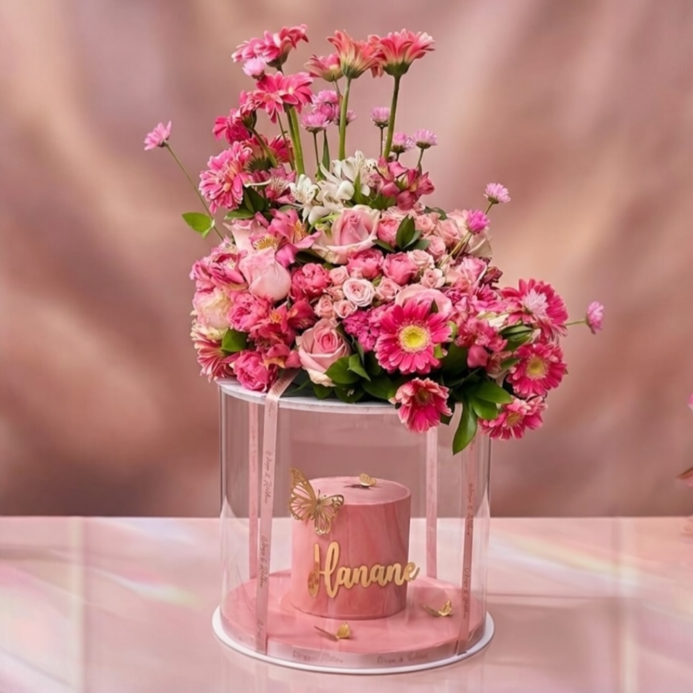 Fresh Flowers & Cake