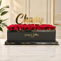 Rectangular Roses Box – Large (40 Roses)