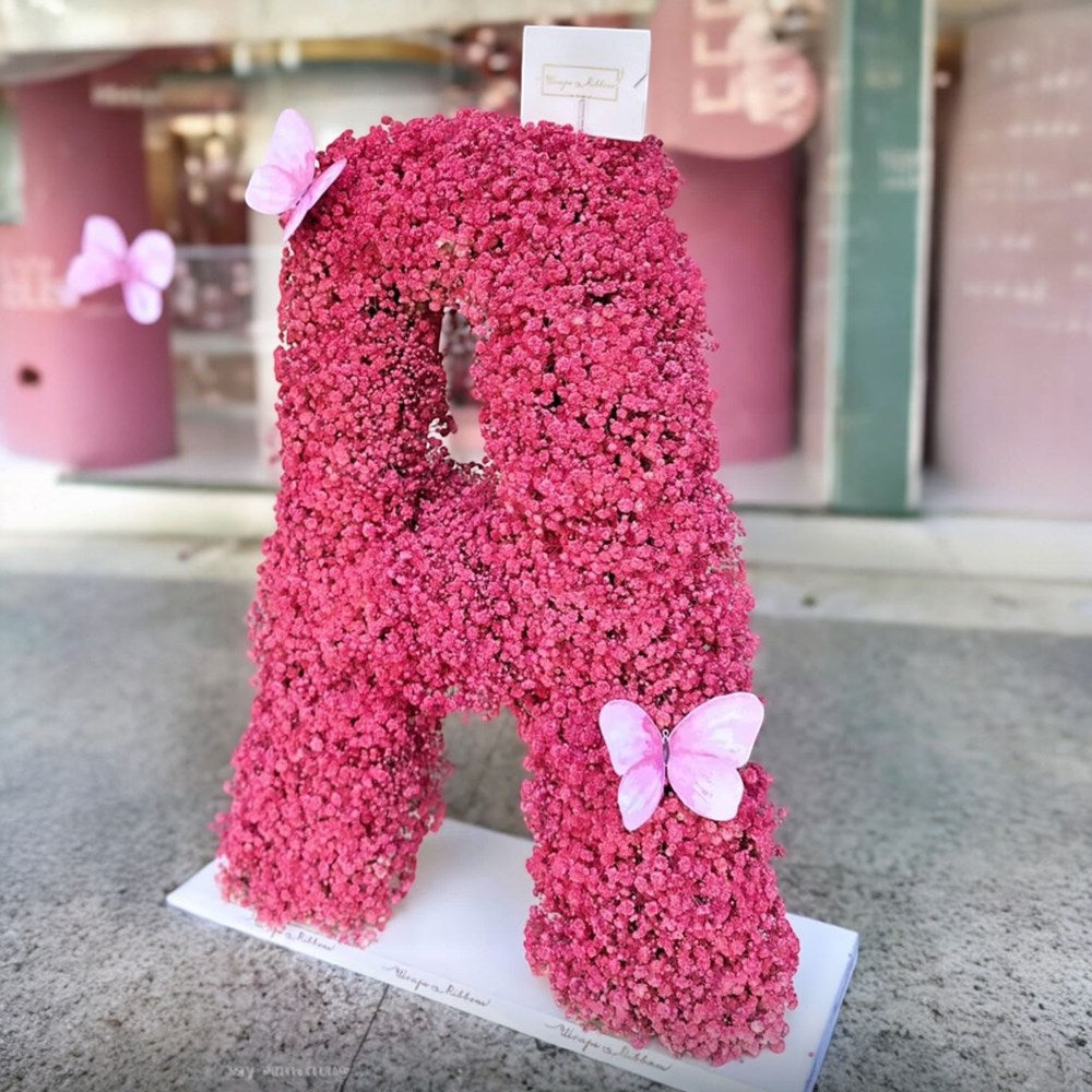 Gypsophil Letter – Pink