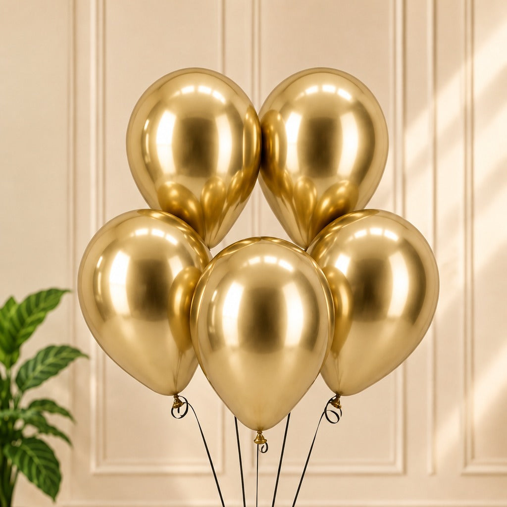 Gold Chrome Balloons