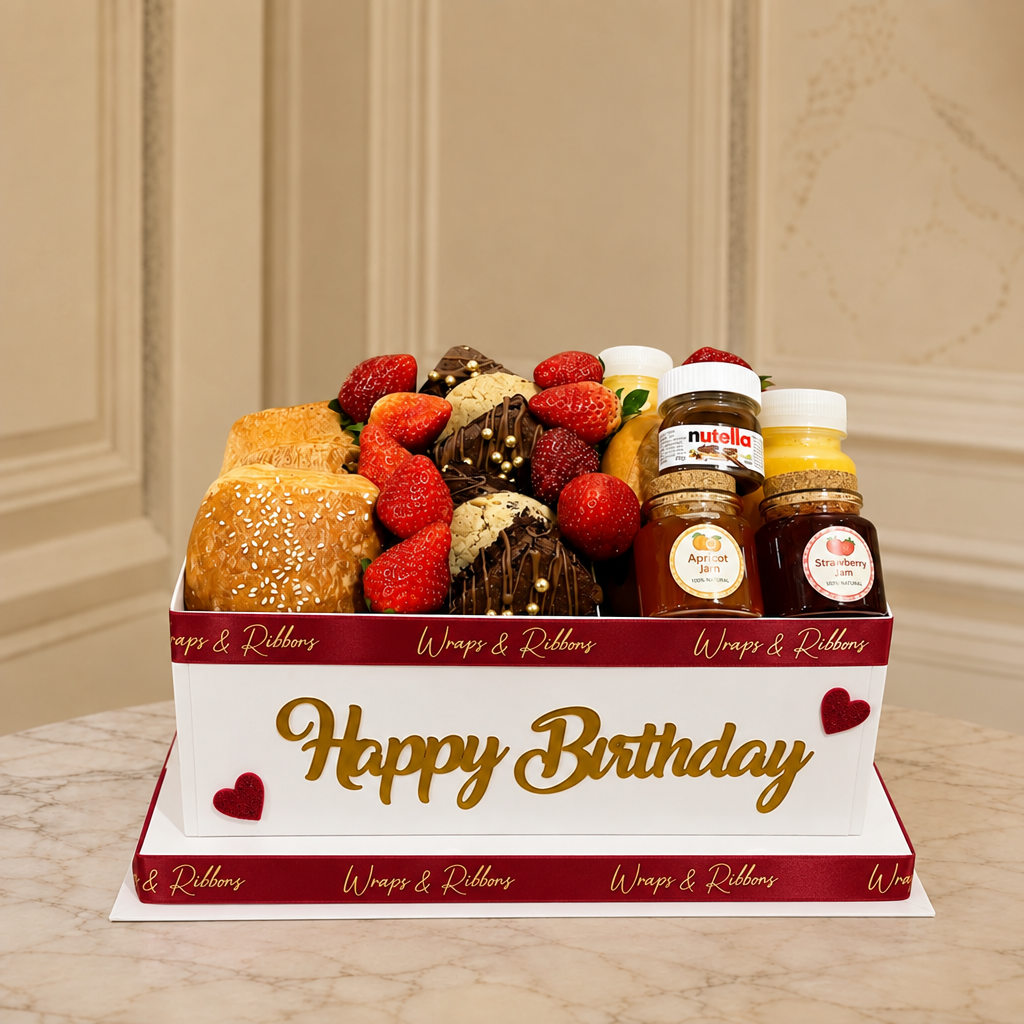 small breakfast box white box – Red ribbon